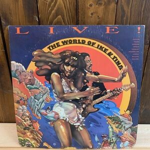 The World of Ike & Tina Live! Vinyl Record-1973